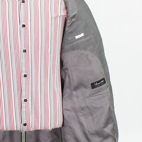 Joseph Abboud 46L Gray Solid 2-Button Sport Coat Blazer Jacket W039 - Picture 9 of 9